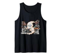 Reading Ghost - Spooky Library Halloween Tee Tank Top