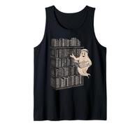 Reading Ghost - Spooky Library Halloween Tee Tank Top