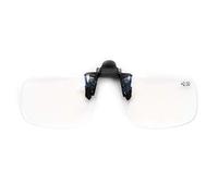 Reading Glasses Clip On Flip Up Magnifying Reading Glasses Magnifiers Lenses Readers Unisex (+2.0)