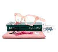 Reading Glasses Exclusive Model Naomi for Women Fashion Vintage Pharmacy Quality - 4 Colors (Pink, +3.50)