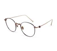 Reading Glasses for Women Blue Light Blocking Computer Readers Classic Oval frame Anti Glare Eyestrain Eyeglasses,Tea,+1.50