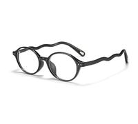 Reading Glasses for Women Blue Light Blocking Lightweight TR90 Vintage Oval Style Computer Readers for Small Faces,Black,+2.50