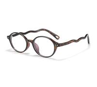 Reading Glasses for Women Blue Light Blocking Lightweight TR90 Vintage Oval Style Computer Readers for Small Faces,Tortoise,+0.50