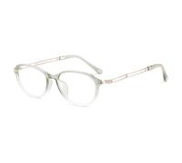 Reading Glasses for Women TR90 Ultra Light Oval Frame Blue Light Blocking Lens Computer Readers Ladies Glasses,Green,+1.25