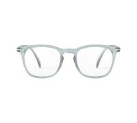 Reading glasses (presbyopia) - Shape #E: trapeze, large, structuring - Mixed and universal model - Crystal, shiny and biosourced frame - Storage pouch included in the box