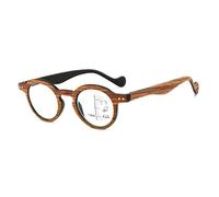 Reading glasses Wood grain, anti-blue light far/near dual-use, intelligent progressive multi-focus