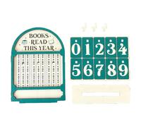 Reading Goal Tracker, Easy To Use Display, 15x11x0.3cm, Books Read This Year Tracker Sign, Reading Milestone Pl-aque, Long-Lasting, For Home, Classrooms, Libraries, Or Book Clubs