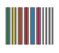 Reading Guide Strips Guided Reading Strips 3sets Colored Overlay Highlight Bookmark Reading Tracking Ruler for Children Teaching Supply(A)