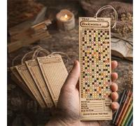 Reading Habit Tracker Wooden Bookmark,Daily Reading Goal Tracker with 365 Squares,Reading Bookmarks,Laser-Engraved Reader Planner,Perfect Gift for Readers,Book Lovers (1 Pcs, L)
