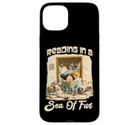 Reading in a sea of fur Case for iPhone 15 Plus