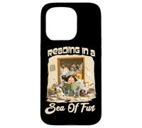 Reading in a sea of fur Case for iPhone 15 Pro