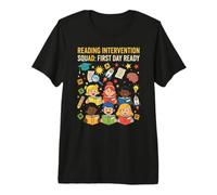 Reading Intervention Squad First Day Ready Literacy Phonics Premium T-Shirt