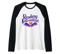 Reading Intervention Teacher Support Educators Raglan Baseball Tee
