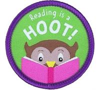 Reading is a Hoot Sew On Patch