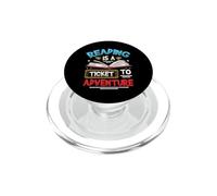 Reading Is A Ticket To Adventure Book Library Themed PopSockets PopGrip for MagSafe