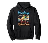 Reading is a ticket to adventure German shepherd books Pullover Hoodie