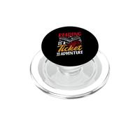 Reading IS A TICKET TO Adventure Reading Adventure PopSockets PopGrip for MagSafe