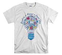 Reading is Always A Good Idea Official Men Women Unisex Top T Shirt-M White