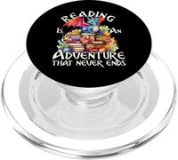 Reading Is An Adventure That Never Ends dragon Teacher PopSockets PopGrip for MagSafe