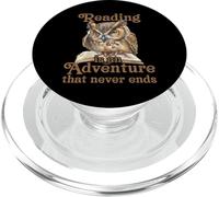 Reading Is An Adventure That Never Ends Teacher Reading PopSockets PopGrip for MagSafe