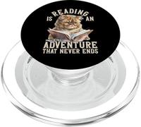 Reading Is An Adventure That Never Ends Teacher Reading PopSockets PopGrip for MagSafe