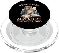 Reading Is An Adventure That Never Ends Teacher Reading PopSockets PopGrip for MagSafe