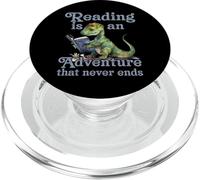 Reading Is An Adventure That Never Ends Teacher Reading PopSockets PopGrip for MagSafe