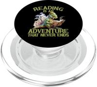 Reading Is An Adventure That Never Ends Teacher Reading PopSockets PopGrip for MagSafe