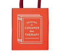 Reading is Cheaper Than Therapy Reusable Shopping Bag