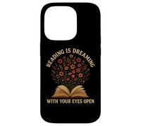 Reading Is Dreaming Book Flowers Vintage Retro Librarian Fun Case for iPhone 14 Pro
