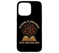 Reading Is Dreaming Book Flowers Vintage Retro Librarian Fun Case for iPhone 15 Pro Max