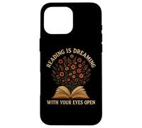 Reading Is Dreaming Book Flowers Vintage Retro Librarian Fun Case for iPhone 16 Pro Max