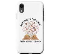 Reading Is Dreaming Book Flowers Vintage Retro Librarian Fun Case for iPhone XR
