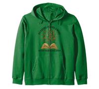 Reading Is Dreaming Book Flowers Vintage Retro Librarian Fun Zip Hoodie