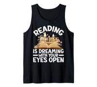 Reading is Dreaming with Your Eyes Open - Book Lovers Design Tank Top
