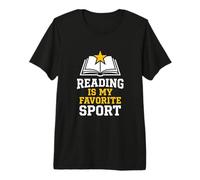 Reading is Favorite Sport Librarian Literature Reader Premium T-Shirt