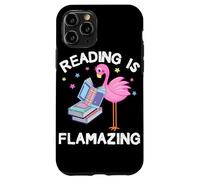 Reading is Flamazing Funny Flamingo Book Lover Reader Gift Case for iPhone 11 Pro