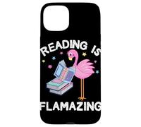Reading is Flamazing Funny Flamingo Book Lover Reader Gift Case for iPhone 15 Plus