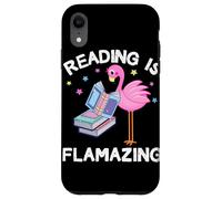 Reading is Flamazing Funny Flamingo Book Lover Reader Gift Case for iPhone XR