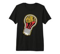 Reading is Lit English Teacher Pun Light Bulb Book Lover Premium T-Shirt