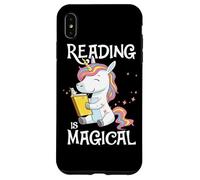 Reading Is Magical Cute Book Lovers Nerds Unicorn Librarians Case for iPhone XS Max