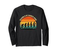 Reading is My Favorite Sport Basketball Evolution Long Sleeve T-Shirt
