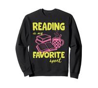 Reading Is My Favorite Sport Book Lover Bookish Reader Sweatshirt