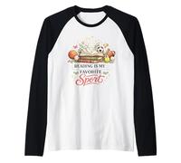 Reading is My Favorite Sport Book Lover Quote Raglan Baseball Tee