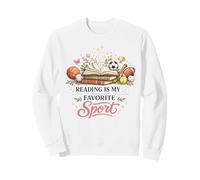 READING IS MY FAVORITE Sport Book Lover Quote Sweatshirt