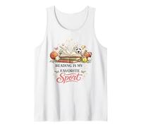 Reading is My Favorite Sport Book Lover Quote Tank Top