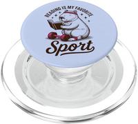 Reading is my favorite sport, bookish Funny capybara gift PopSockets PopGrip for MagSafe