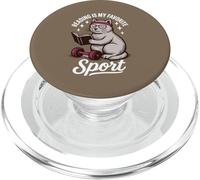 Reading is my favorite sport, bookish Funny girl reader gift PopSockets PopGrip for MagSafe