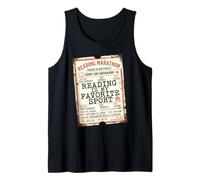 Reading is My Favorite Sport Bookworm Ticket Tank Top