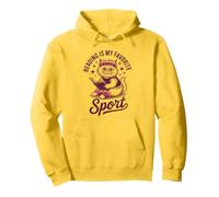 Reading Is My Favorite Sport, Cat Reading Book Pullover Hoodie